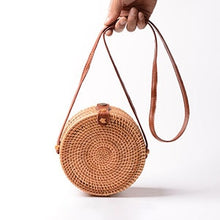 Load image into Gallery viewer, Vintage Handmade Women Rattan Bag Straw