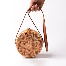 Load image into Gallery viewer, Vintage Handmade Women Rattan Bag Straw