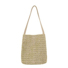 Load image into Gallery viewer, Vintage Handmade Women Rattan Bag Straw