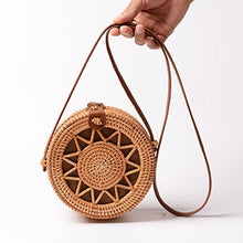 Load image into Gallery viewer, Vintage Handmade Women Rattan Bag Straw