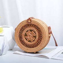 Load image into Gallery viewer, Vintage Handmade Women Rattan Bag Straw