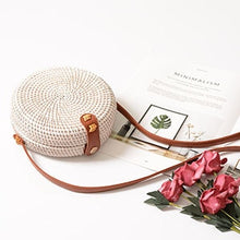 Load image into Gallery viewer, Fashion Round Straw Bag Handbags Women