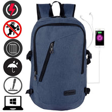 Load image into Gallery viewer, Men's And Women's Backpack USB Travel Bag