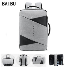 Load image into Gallery viewer, Men Backpack Male Business Laptop 15.6 Inch Bag Outdoor Travel USB Charging